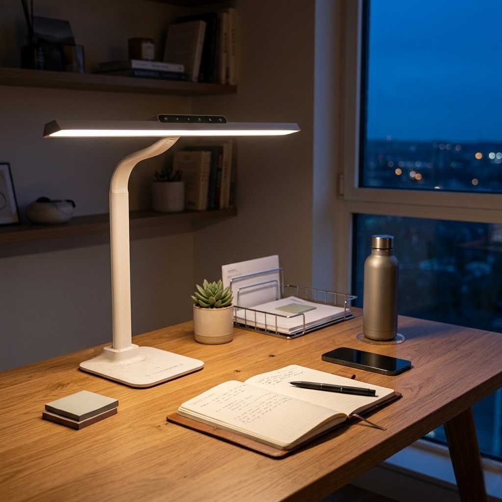 Lampe de bureau sans fil minimaliste