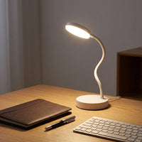 Lampe de bureau sans fil blanche