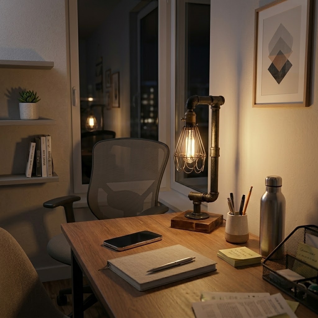 Lampe de bureau vintage industrielle