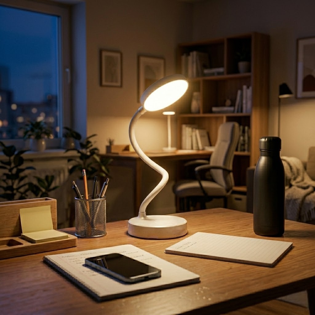 Lampe de bureau LED sans fil