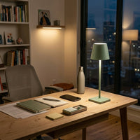 Lampe de bureau verte sans fil
