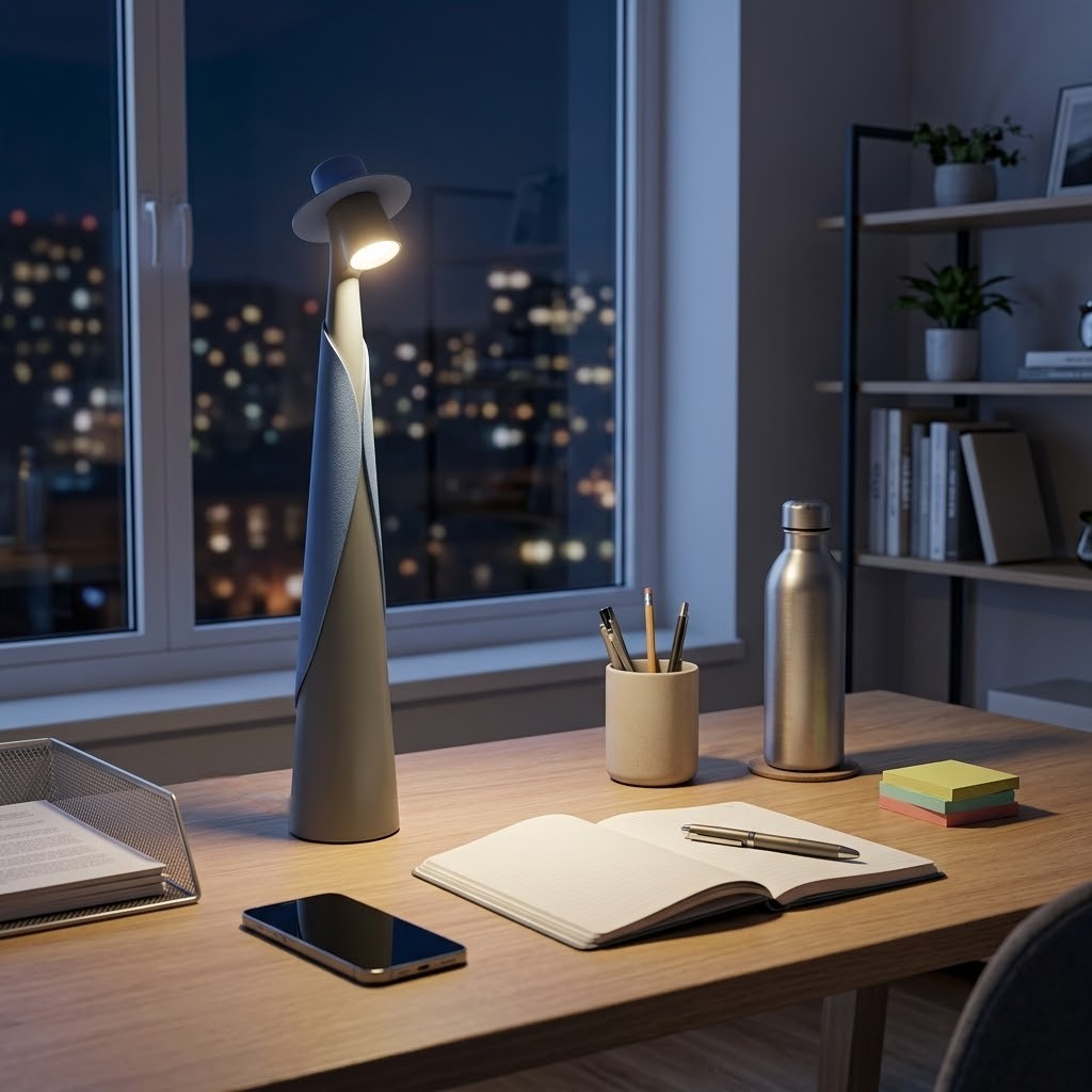 Lampe de bureau verte design