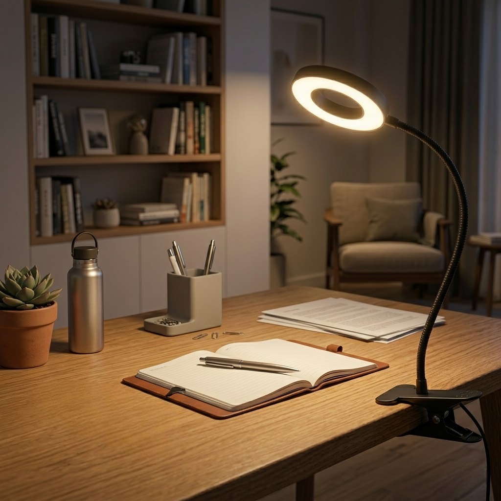 Lampe de bureau à pince lecture