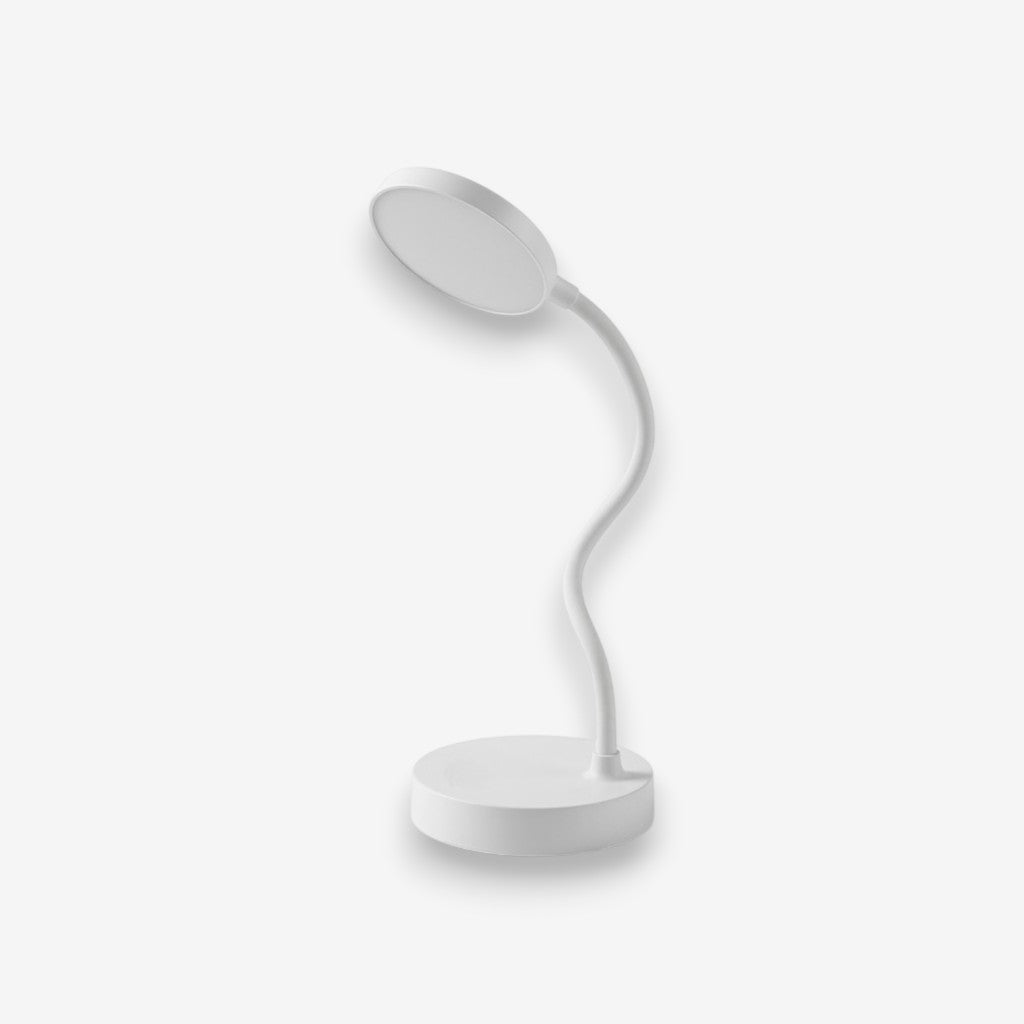 Lampe de bureau sans fil blanche
