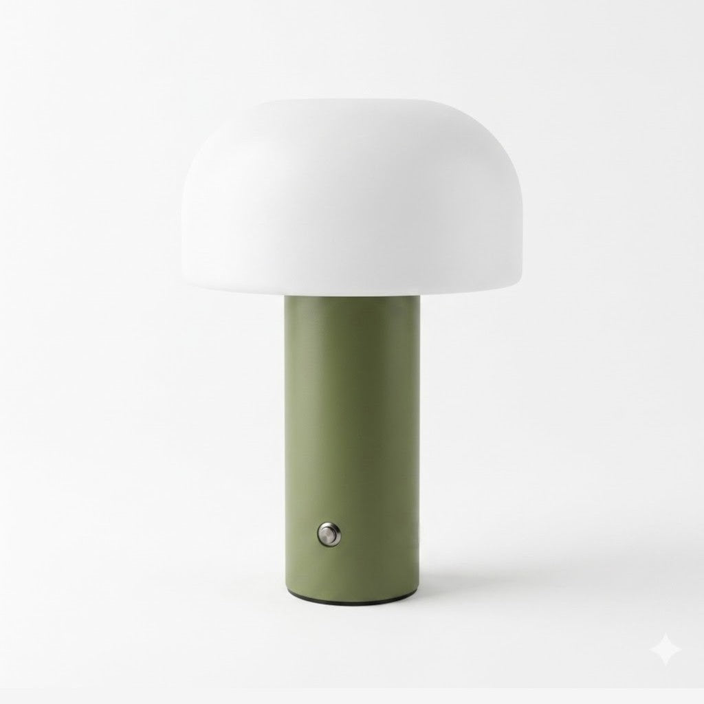 Lampe de bureau verte champignon