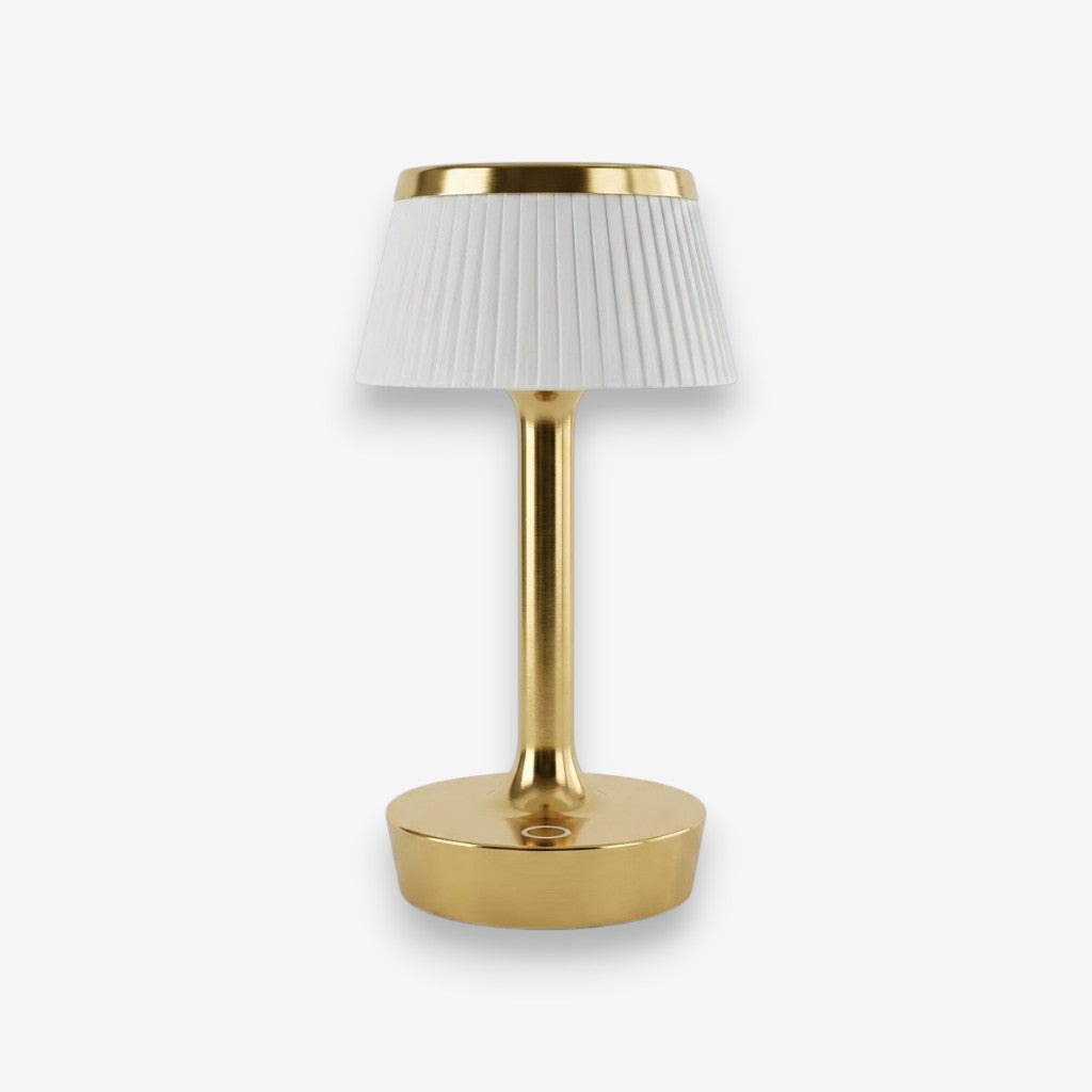 Lampe de bureau dorée tactile
