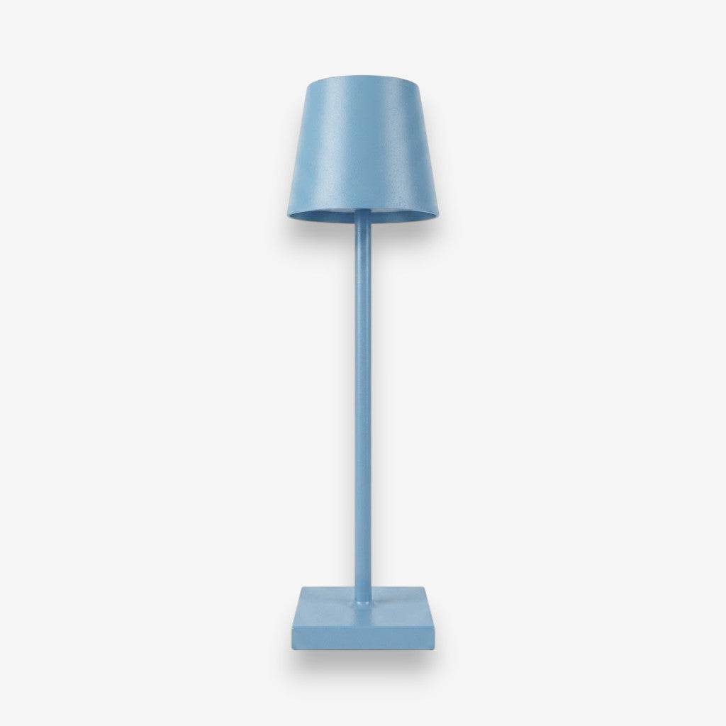 Lampe de bureau bleue aluminium