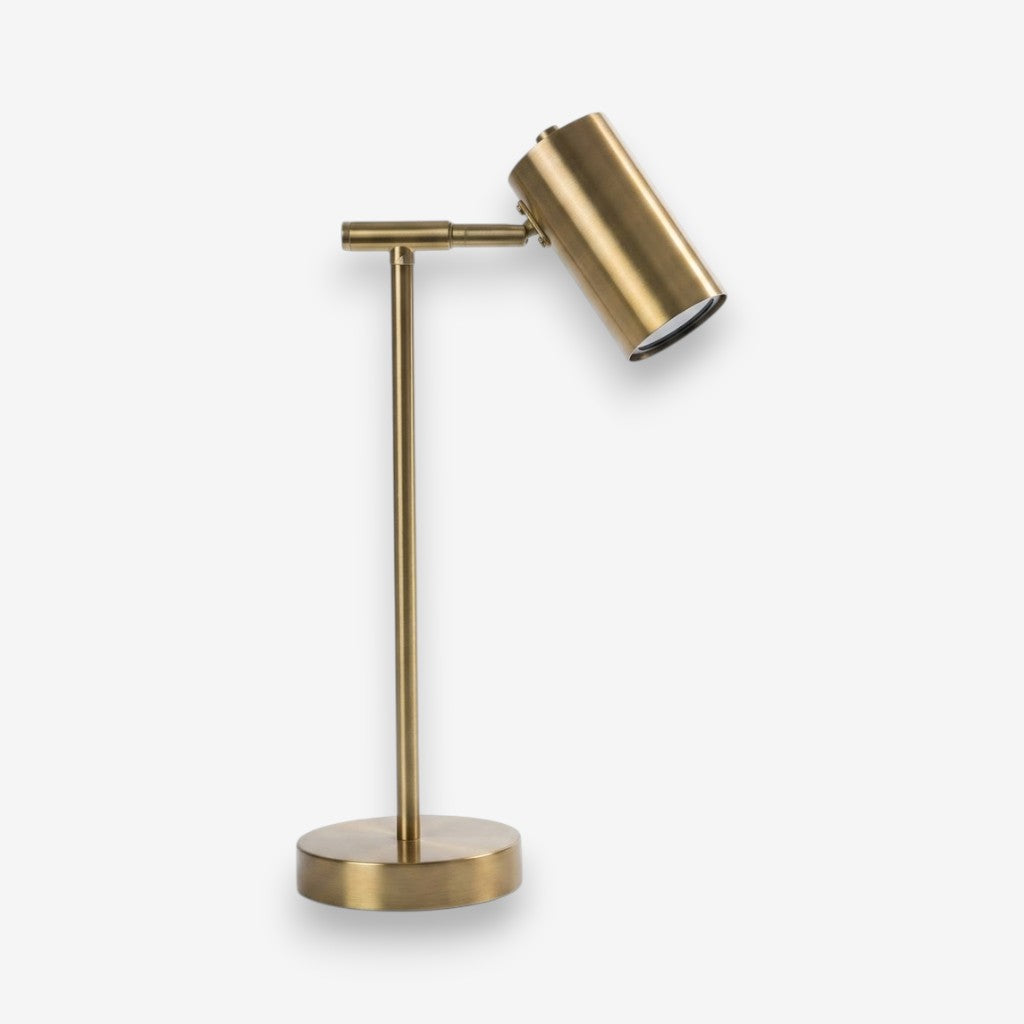 Lampe de bureau dorée design