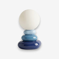 Lampe de bureau bleue pierre