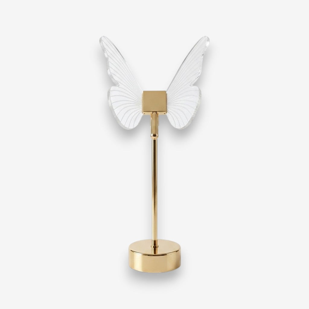 Lampe de bureau dorée diamant